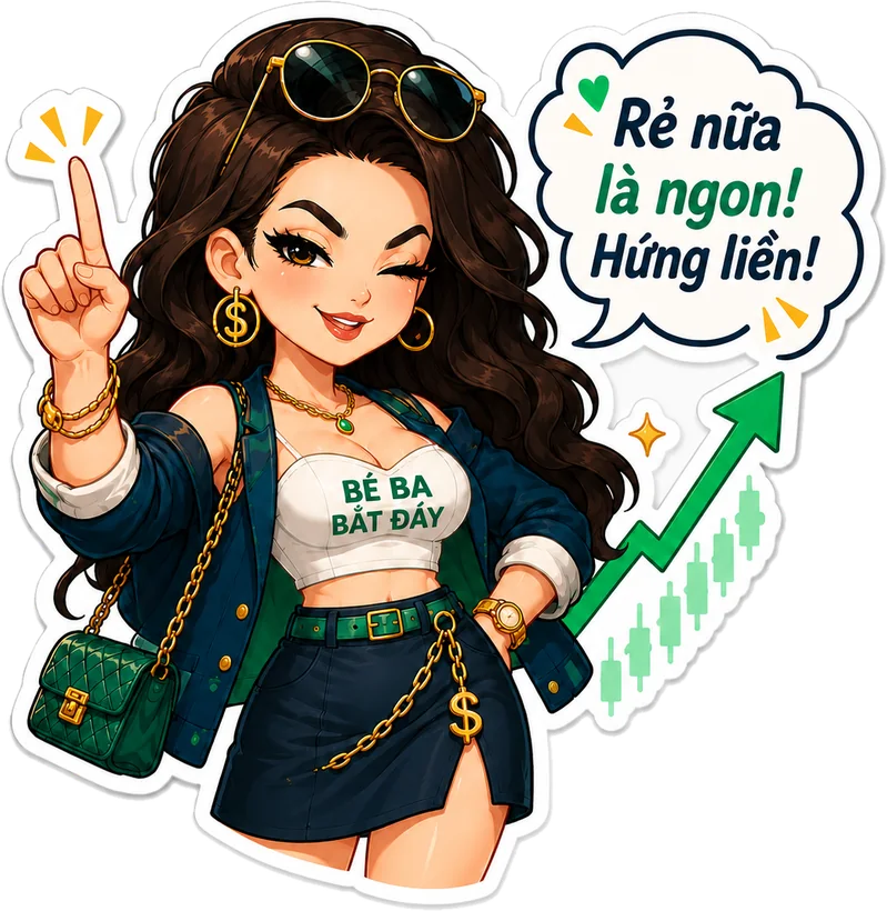 Bé Ba bắt đáy: nháy mắt, giơ ngón tay, nói rẻ nữa là ngon